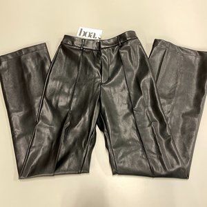 Stylish Black Leather Pants